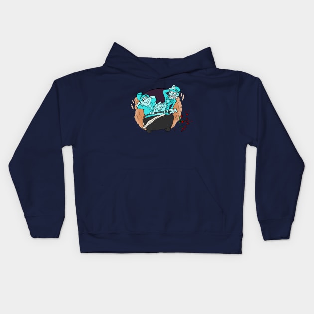 Doom ride Kids Hoodie by oria